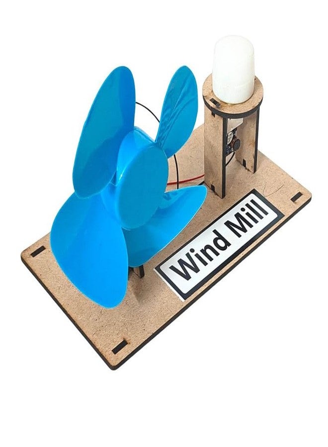 ESPtronics Wind Mill Project DIY Readymade Science Experiment Physics Working Model Toys Kit for School Kids - Image 2